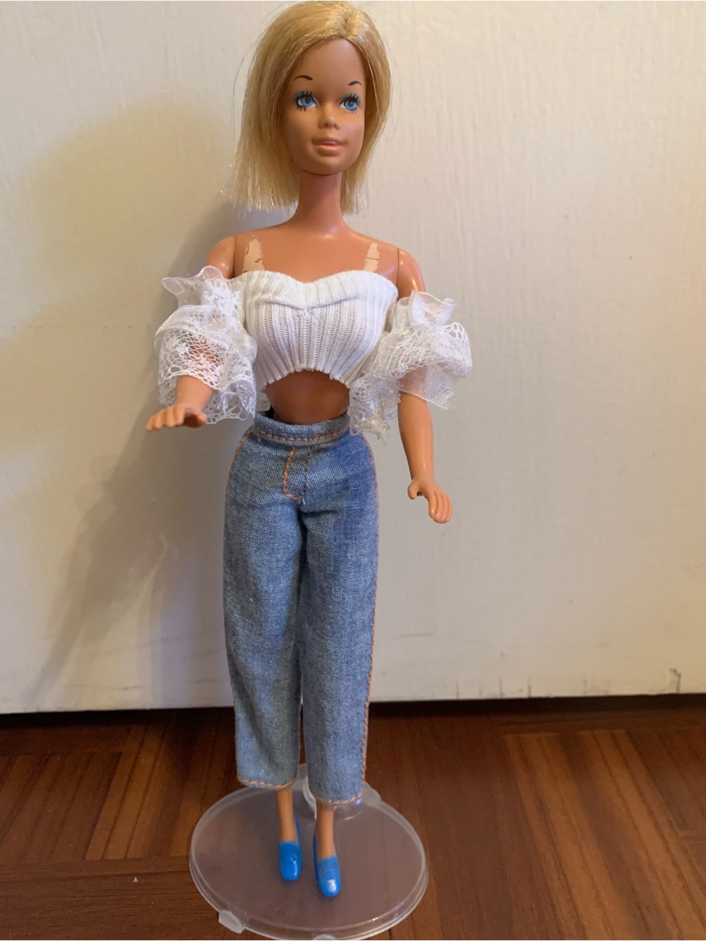 Mattel Vintage Peach-Tone Doll Backmark